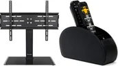 Uchwyty do telewizora - Mozos Stojak podłogowy Vesa 32'' - 70'' + ORGANIZER NA PILOTY - miniaturka - grafika 1
