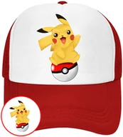 Czapki i chusty sportowe męskie - CZAPKA Z DASZKIEM POKEMON PIKACHU DLA DZIECI SIATKA - miniaturka - grafika 1