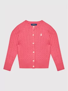 Swetry damskie - Ralph Lauren Polo Kardigan 311543047034 Różowy Regular Fit - grafika 1