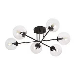 Emibig BRENDI 6B BL TRANSPARENT 831/6B lampa sufitowa 6x40W/E14 IP20 831/6B - Lampy sufitowe - miniaturka - grafika 2