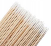 Akcesoria i kosmetyki do stylizacji brwi - 100x Bawełniane patyczki do makijażu permanentnego - miniaturka - grafika 1