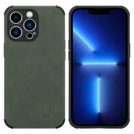 Etui i futerały do telefonów - Etui Cadorabo do Apple iPhone 11 PRO z zielonym silikonowym etui z TPU i eleganckimi plecami ze sztucznego zamszu - miniaturka - grafika 1