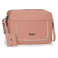 Torebki damskie - Pepe Jeans Jeny torba na ramię z klapką różowa 27 x 16 x 5 cm sztuczna skóra - miniaturka - grafika 1
