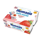 Desery dla dzieci - Humana Milk Minis Deserek jogurtowy po 8. miesiącu truskawka 400 g - miniaturka - grafika 1