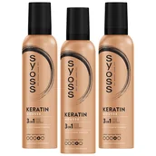 Kosmetyki do stylizacji włosów - Utrwalająca pianka do włosów 3x250ml Syoss - miniaturka - grafika 1