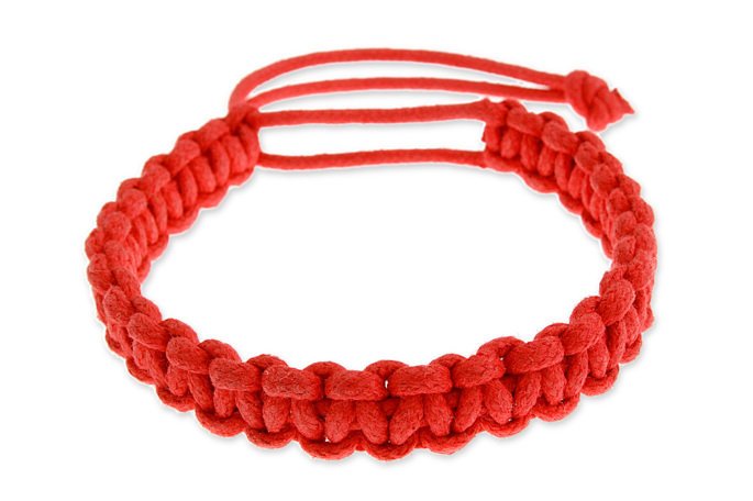 Męska Bransoletka Ognista Czerwień Wiosna