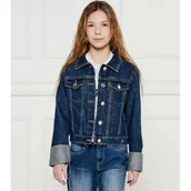 Kurtki i płaszcze dla dziewczynek - Guess Kurtka jeansowa | Regular Fit - miniaturka - grafika 1