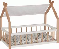 Domki dla lalek - Drewniane łóżko dla lalek z daszkiem Goki - miniaturka - grafika 1