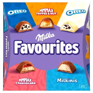 Milka Favourites Mieszanka czekoladek nadziewanych 95 g (11 sztuk) - Inne słodycze - miniaturka - grafika 1