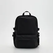 Plecaki - Reserved - Pojemny plecak z kieszeniami - Czarny - miniaturka - grafika 1