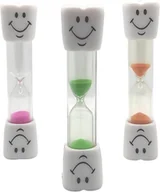 Breloczki dla dzieci - Timer Klepsydra dla dzieci Do Nauki Mycia Zębów Zestaw 3 sztuk 3 minuty - miniaturka - grafika 1