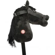 Maskotki i pluszaki - Głowa konia czarna na kiju z dźwiękiem Norimpex - miniaturka - grafika 1