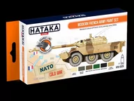 Akcesoria i części modelarskie - Hataka Hobby, zestaw farb modelarskich, Orange Line, HTK-CS25 Modern French Army paint set, 6 x 17ml - miniaturka - grafika 1