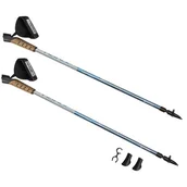 Kije trekkingowe - Spokey Kije nordic walking 105-140 cm z rączkami korkowymi NEATNESS II - miniaturka - grafika 1