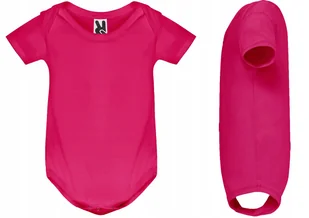 BODY niemowlęce BAWEŁNA Krótki Rękaw Roly HONEY 7200 RÓŻ ROSETTE 68 - Body dla niemowląt - miniaturka - grafika 1