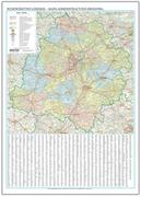 Mapy i plansze edukacyjne - EkoGraf, Województwo łódzkie mapa ścienna administracyjno-drogowa na podkładzie w drewnianej ramie, 1:200 000 - miniaturka - grafika 1