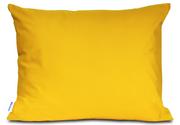 Poszewki na poduszki - Poszewka 50x70 bawełniana Semplice żółta - miniaturka - grafika 1