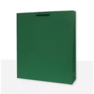 Opakowania i torebki na prezenty - Torebka prezentowa jednobarwna T9 zielona 10 szt. - miniaturka - grafika 1