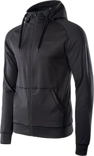 Hi-Tec Męska bluza sportowa Hi-Tec Kosko z kapturem czarna rozmiar M - Bluzy męskie - miniaturka - grafika 1