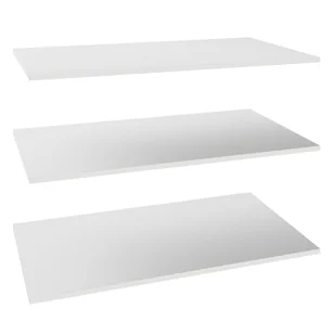 Półka prosta do korpusu 100 cm głębokość 58 cm białe 3 szt. - Meble modułowe i akcesoria - miniaturka - grafika 1