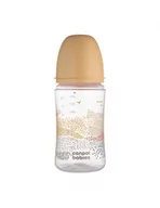 Butelki dla niemowląt - Canpol Babies Butelka antykolkowa EasyStart Mountains 240ml beige - miniaturka - grafika 1