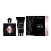 Zestawy perfum damskich - Yves Saint Laurent Black Opium zestaw Edp 50 ml + Nawilżający balsam do ciała 50 ml dla kobiet - miniaturka - grafika 1