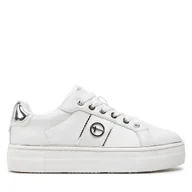 Sneakersy damskie - Sneakersy Tamaris 1-23724-42 Biały - miniaturka - grafika 1