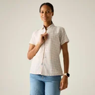 Koszule damskie - Regatta Koszula damska z krótkim rękawem Mindano VIII Różowy, Cotton, Rozmiar: 42 - miniaturka - grafika 1