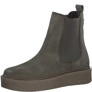 Marco Tozzi Damskie 2-26853-29 skórzane buty z podszewką, modne kozaki, oliwkowe, 41 EU - Kozaki damskie - miniaturka - grafika 1
