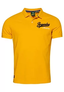 Superdry koszulka polo haftowana bluza męska, Utah Gold, XXL - Koszulki męskie - miniaturka - grafika 1