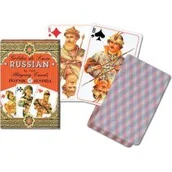 Gry karciane - Piatnik Karty 2 talie Lux - Rosyjskie złote - miniaturka - grafika 1