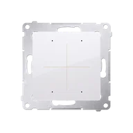 Systemy inteligentnych domów - Kontakt Simon Kontroler przyciskowy Simon 54 GO - biały - miniaturka - grafika 1