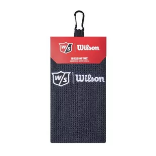 Ręcznik do kijów golfowych Wilson Tri Fold Golf Towel (mikorfirbra, czarny, 52 x 40 cm) - Golf - miniaturka - grafika 3