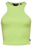 Kamizelki damskie - Superdry Koszula damska kamizelka T-shirt, Bright Lime Green, 40 - miniaturka - grafika 1