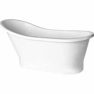 Besco WMD-150-GLC GLORIA wanna wolnostojąca klik-klak chrom czyszczony od góry 150 x 66 - Wanny - miniaturka - grafika 1