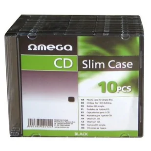 OMEGA Pudełko SLIMCASE10 10 sztuk) SLIMCASE10 SLIMCASE10 - Inne akcesoria audio-wideo - miniaturka - grafika 1