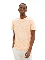Koszulki męskie - TOM TAILOR Męski T-shirt 1035625, 31462-Washed Orange Tonal Spacedye, M, 31462 - Washed Orange Tonal Spacedye, M - miniaturka - grafika 1