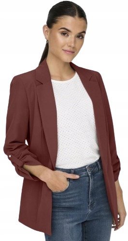 ONLY DAMSKA BRĄZOWA MARYNARKA NA CO DZIEŃ 40 JMD
