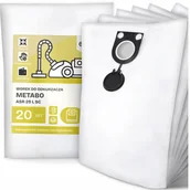 Worki do odkurzaczy - 20x Worek do Odkurzacza Metabo Asr 25 L Sc Syntetyczny Pojemny Mocny G9 - miniaturka - grafika 1