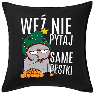 CZARNA Poduszka świąteczna - Poduszki dekoracyjne CZARNA Poduszka świąteczna - Poduszki dekoracyjne - miniaturka - grafika 1