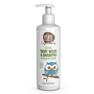 Kosmetyki kąpielowe dla dzieci - PURE BEGINNINGS Pure Beginnings Organic Baby, Łagodzący Żel do Mycia Ciała i Szampon 2w1 z Organicznym Olejem z Baobabu, 250ml - miniaturka - grafika 1