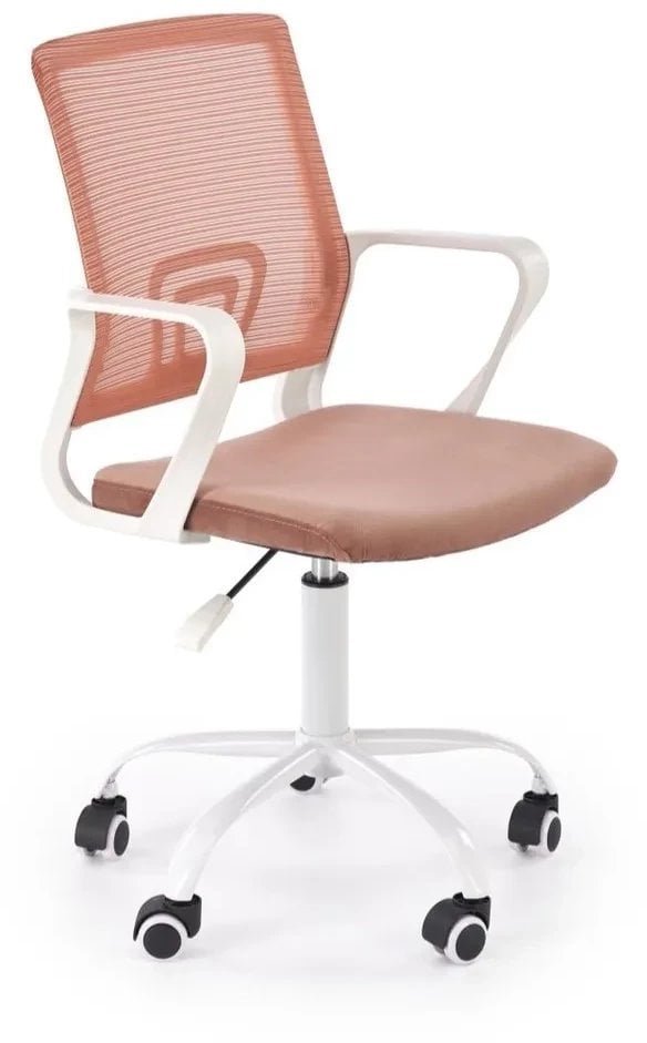 Fotel dziecięcy FRODO różowy/biały HALMAR