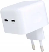 Ładowarki do telefonów - SZYBKA ŁADOWARKA SIECIOWA DO TELEFONU TABLETÓW 2x USB-C 36 W YENKEE - miniaturka - grafika 1
