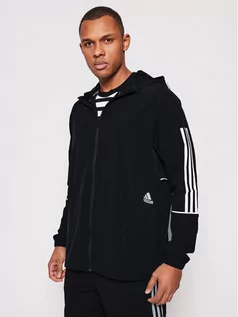 Kurtki męskie - Adidas Kurtka przejściowa Player 3-Stripes GL4799 Czarny Relaxed Fit - grafika 1