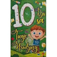 Kartki okolicznościowe i zaproszenia - Karnet Urodziny 10 chłopiec - miniaturka - grafika 1