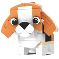 Klocki - Klocki Konstrukcyjne Pies Beagle Świat Zwierząt Figurka Kreatywne 104 El - miniaturka - grafika 1
