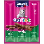 Przysmaki dla psów - Vitakraft Vitakraft Kabanosy Cat Stick Mini królik z kaczką dla kota 3x18g 43150-uniw - miniaturka - grafika 1