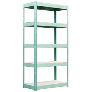 Regal 5 półek 180 x 90 x 40 cm 175 kg wciskany - Szafy i regały magazynowe - miniaturka - grafika 1