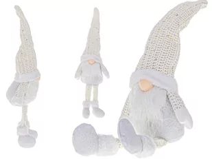 Krasnal Skrzat Świąteczny Z Brodą Biały 47Cm - Lalki dla dziewczynek Krasnal Skrzat Świąteczny Z Brodą Biały 47Cm - Lalki dla dziewczynek - miniaturka - grafika 1