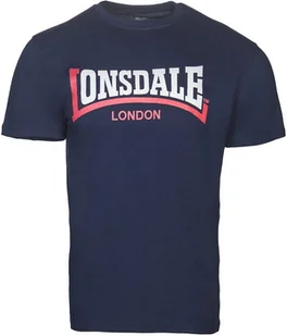 T-shirt LONSDALE TWO TONE granatowy-S - Koszulki męskie - miniaturka - grafika 1